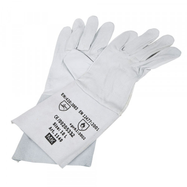 TIG lashandschoen met 15cm splitkap